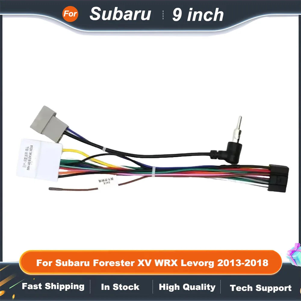 9 Inch Car Frame Fascia Adapter  For Subaru Forester XV WRX Levorg 2013-2018 Android Radio Dash Fitting Panel Kit