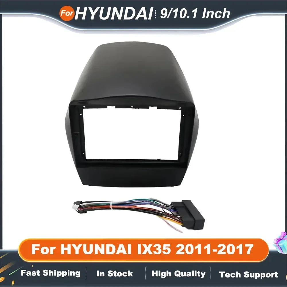 2Din Car Radio Fascia Frame for HYUNDAI IX35 2011-2017 10.1/9 Inch Android MP5 Stereo Panel