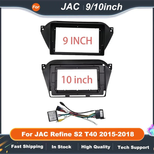 9 inch 10 Inch Car Radio Frame For JAC Refine S2 T40 2015-2018 withCanbus Box Decoder Android Radio Dash Fitting Panel Kit