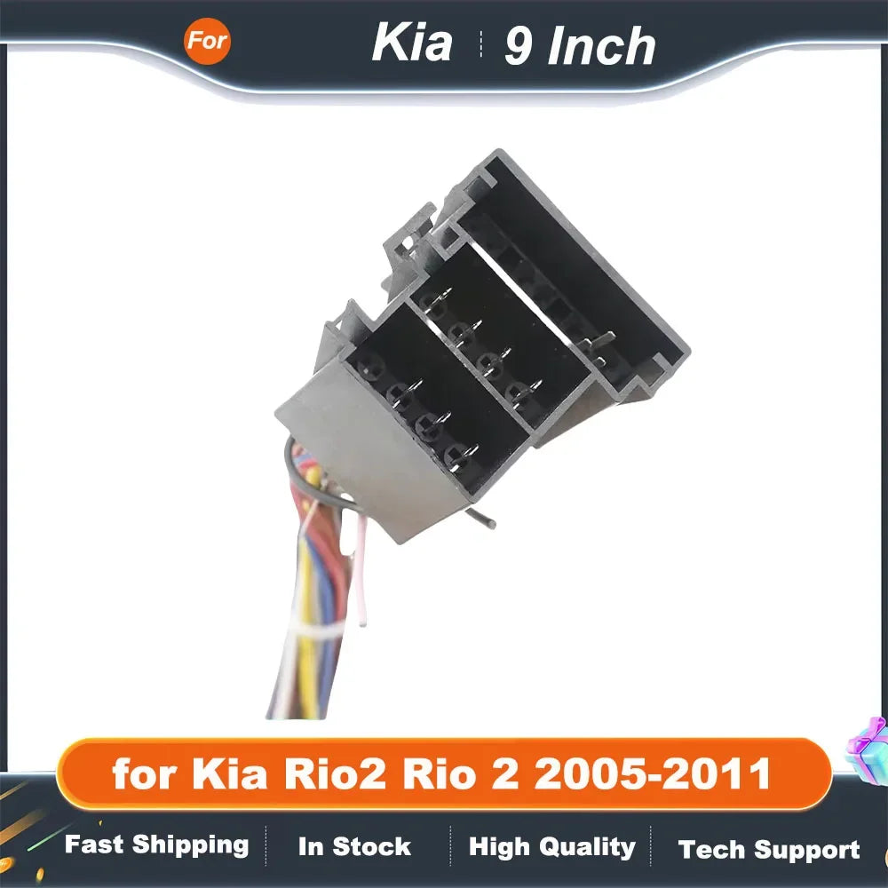 9 Inch Car Radio Fascia Frame for Kia Rio 2 2005-2011 Dashboard Stereo Panel Kit Refitting Accessories Adapter