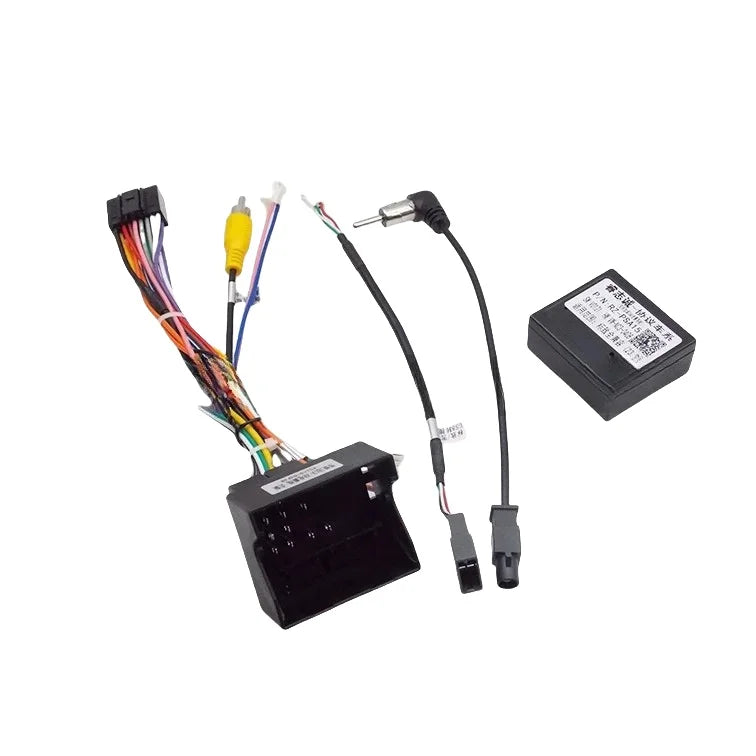 Car 16 Pin Android Wire Harness Power Cable Adapter With Canbus Box For Peugeot 301/2008 2014-2018/Citroen C5 C4 C3 C4L DS6