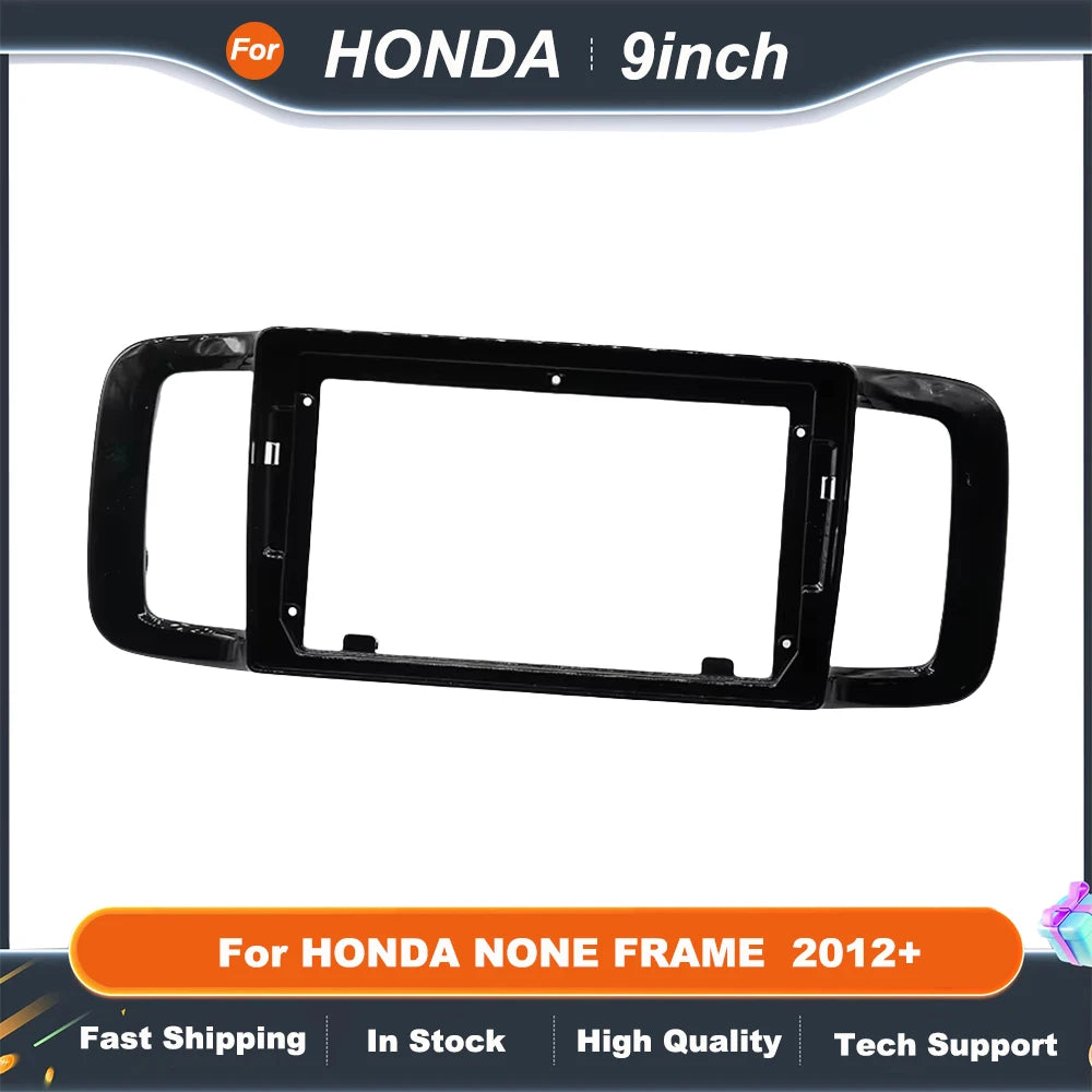 9 Inch Car Radio Stereo For HONDA NONE FRAME  2012+ GPS MP5 Android Player 2 Din Fascias Panel DashBoard Cover
