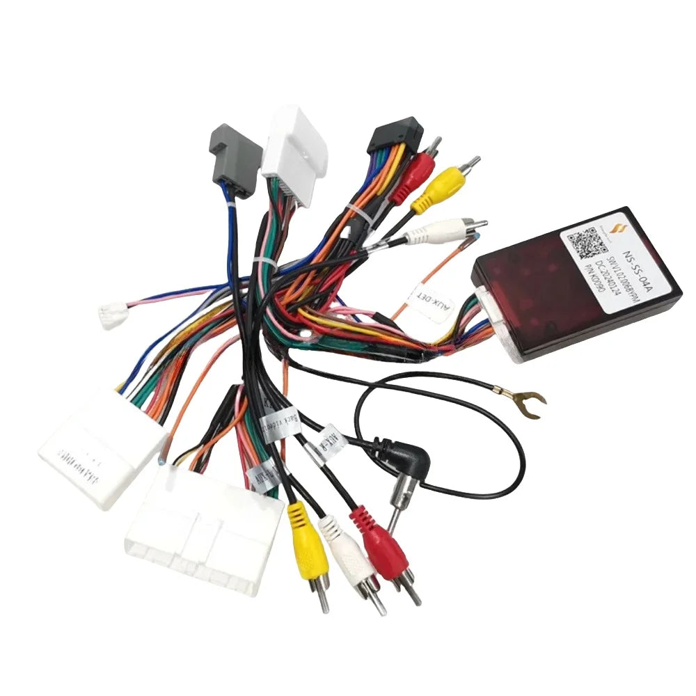 For Nissan NP300/Qashqai j10 / X-Trail /Navara /Kicks  /Pulsar c13 /March / Rogue Android Canbus Box NS-SS-04A16 Pin Power Cable