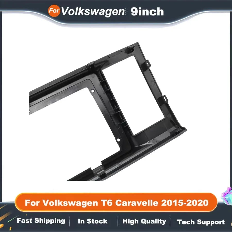 9 Inch car stereo panelAdapter with CANBUS Box Decoder for VOLKSWAGEN T6 CARAVELLE 6 2015-2020 Android Radio Dash Fitting  Kit