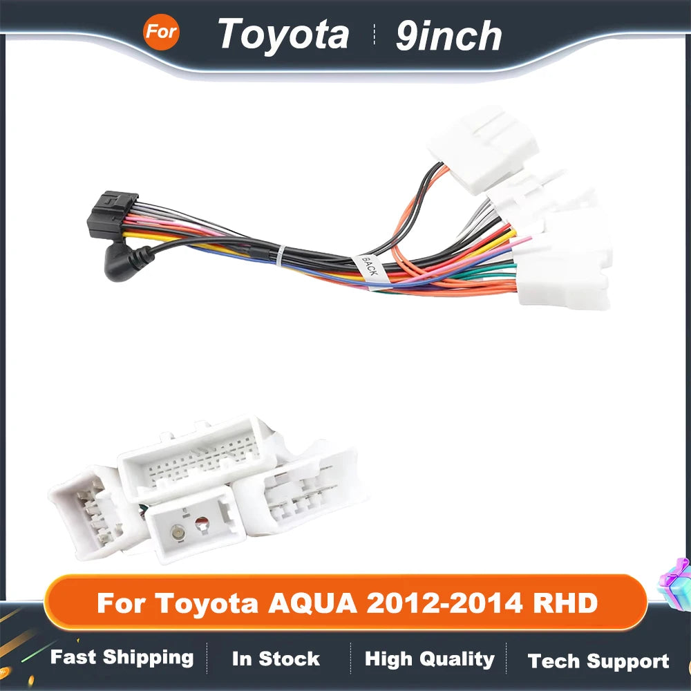 9 inch Car Radio Fascia For Toyota AQUA 2012-2014 RHD Auto Parts Accessories Frame Dashboard