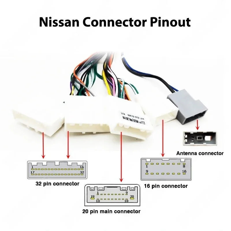 Dashboard Panel Frame for Nissan Qashqai 2016-2019, Radio Wiring Harness Adapter, CAN Bus Decoder, for 2DIN 10" Android System