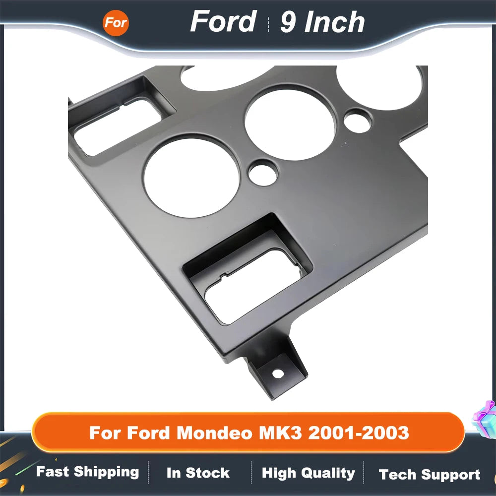 9 Inch Car Radio Fascia Frame Adapter For Ford Mondeo MK3 2001-2003 Android Radio Audio Dash Fitting Panel Kit
