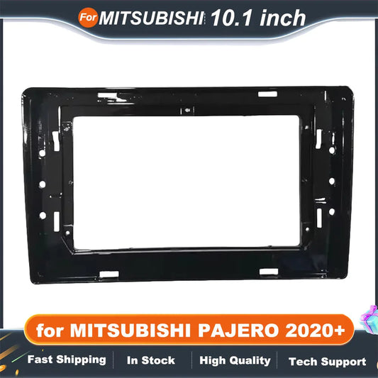 10.1 inch Car Radio Fascia for MITSUBISHI 2020+ PAJERO Stereo Panel Dashboard Kit Refitting Installation Frame