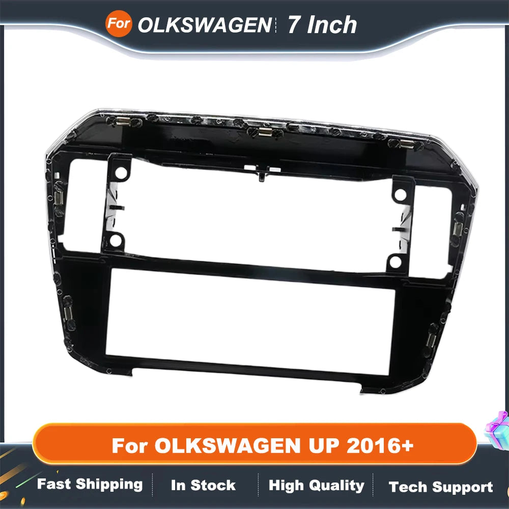 7 inch 2 Din Car Audio Frame For OLKSWAGEN UP 2016+ GPS Navigation Fascia Panel Car DVD Plastic Fascia