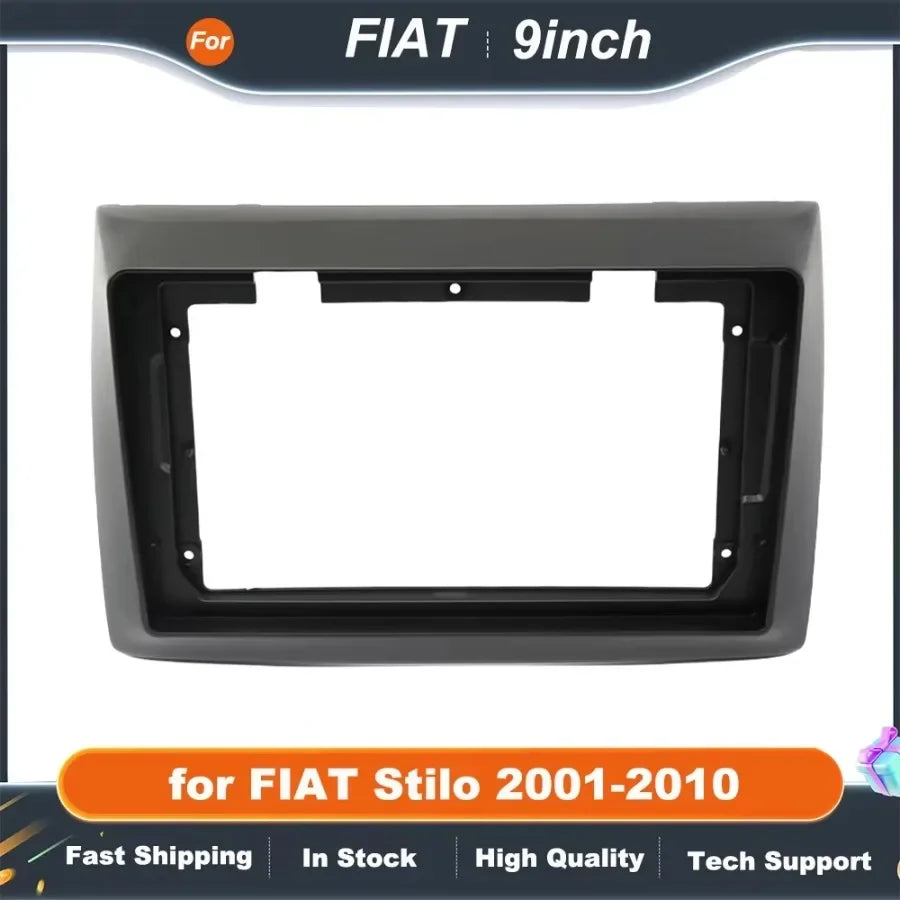 9 Inch 2Din Car Audio Fascia Panels For FIAT Stilo 2001-2010 DVD Stereo Frame Plate Adapter Mounting Dash Bezel Trim Kit