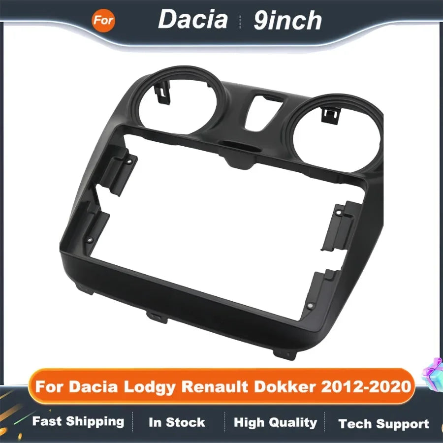 9 Inch Car Stereo Fascia Panel with CANBUS Decoder for Dacia Lodgy Renault Dokker 2012-2020 Android Radio Kit