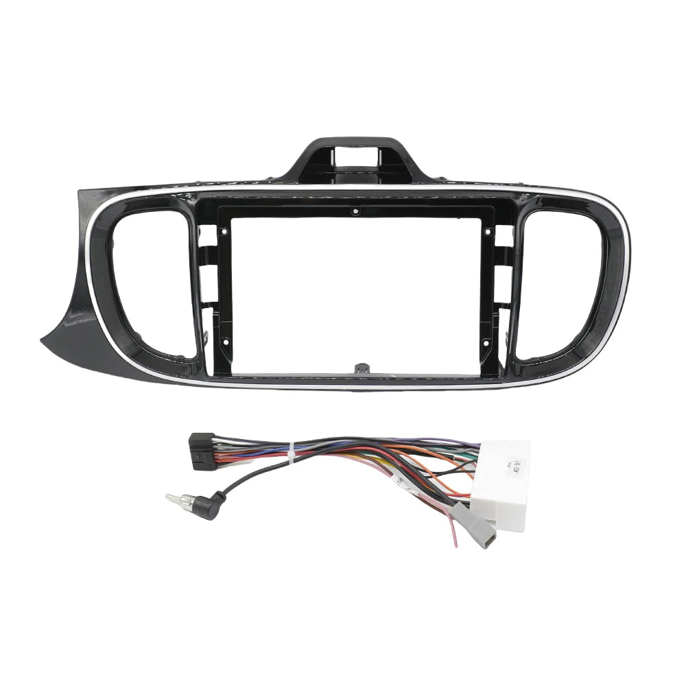 9 Inch Car Frame Fascia Adapter Canbus Box Decoder For Kia Soluto Pegas 2017+ Android Radio Dash Fitting Panel Kit