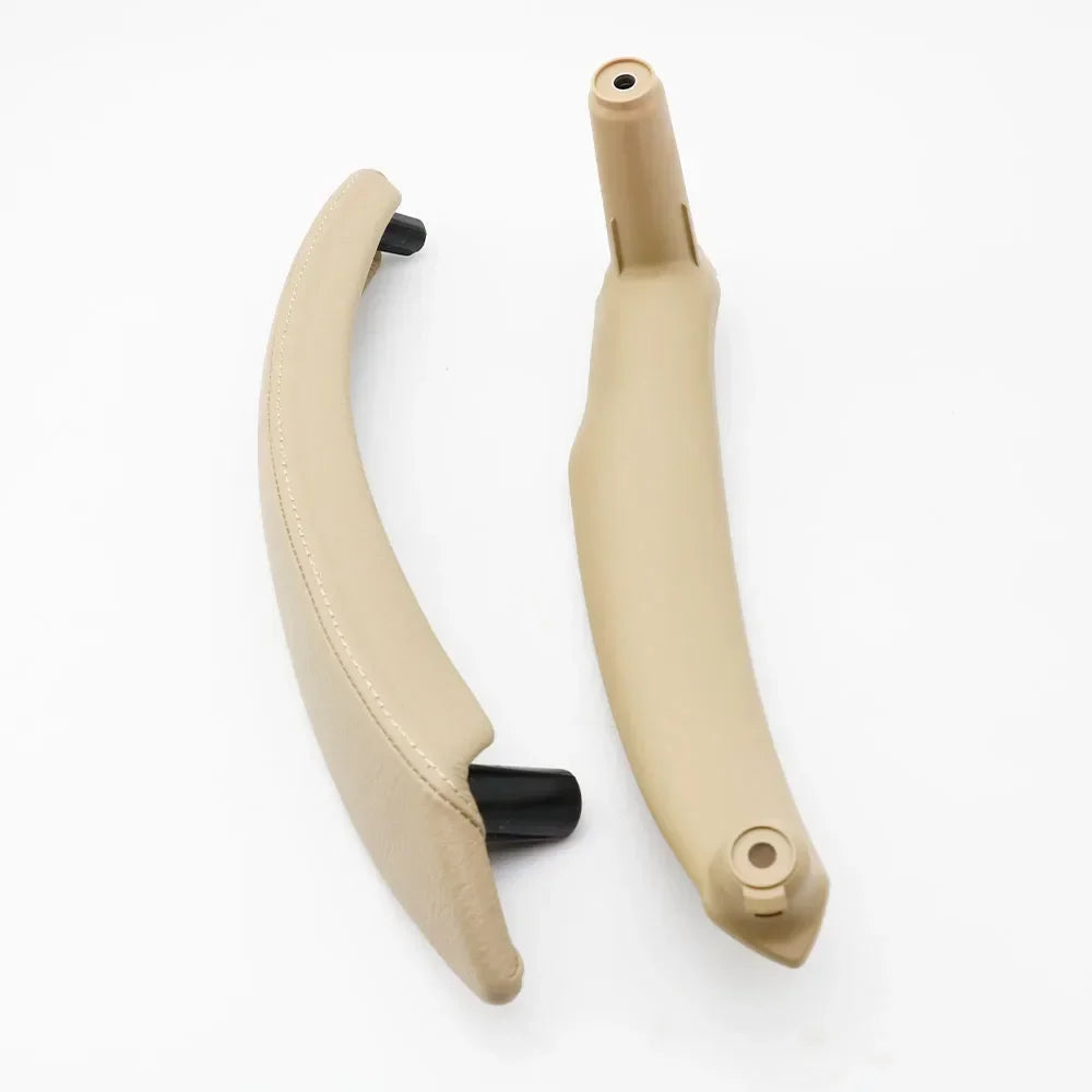 Interior Car Left Right Passenger Door Handle Leather Cover Trim Replacement For BMW X5 X6 E70 E71 E72 2007-2013