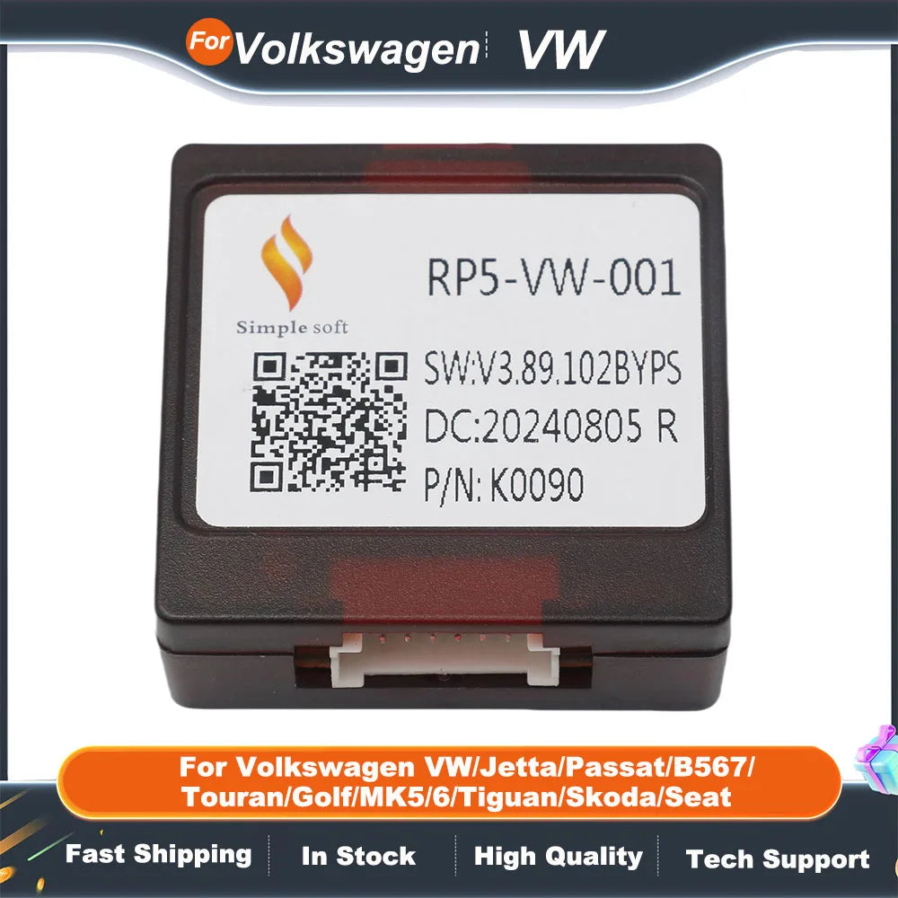 Canbus box RP5-VW-001/ VW-RZ-58 16 Pin Adaptor For Volkswagen VW/Jetta/Passat/B567/Touran/Golf/MK5/6/Tiguan/Skoda/Seat