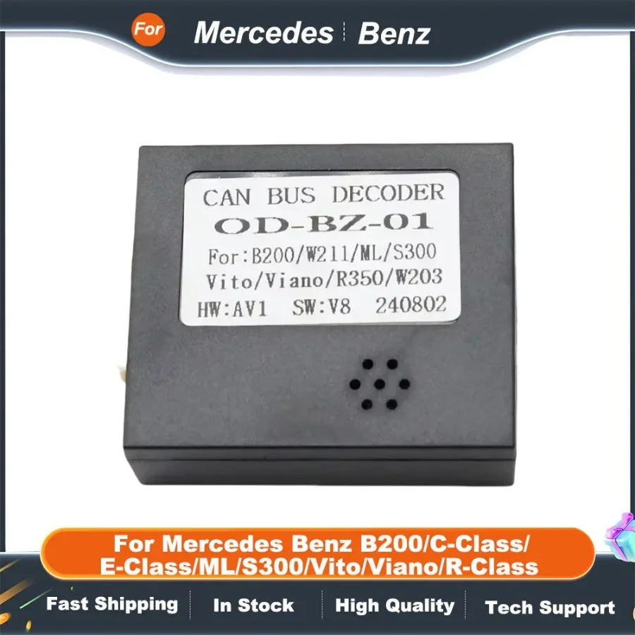 16PIN Car Android Power Cable with CANBUS for Mercedes Benz B200/C-Class/E-Class/ML/S300/Vito/Viano/R-Class