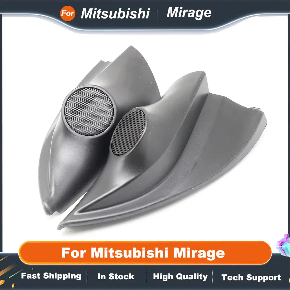 2PCS Car Speaker Mounts for Mitsubishi Mirage Tweeter Refitting Audio Door Angle Cover Boxes