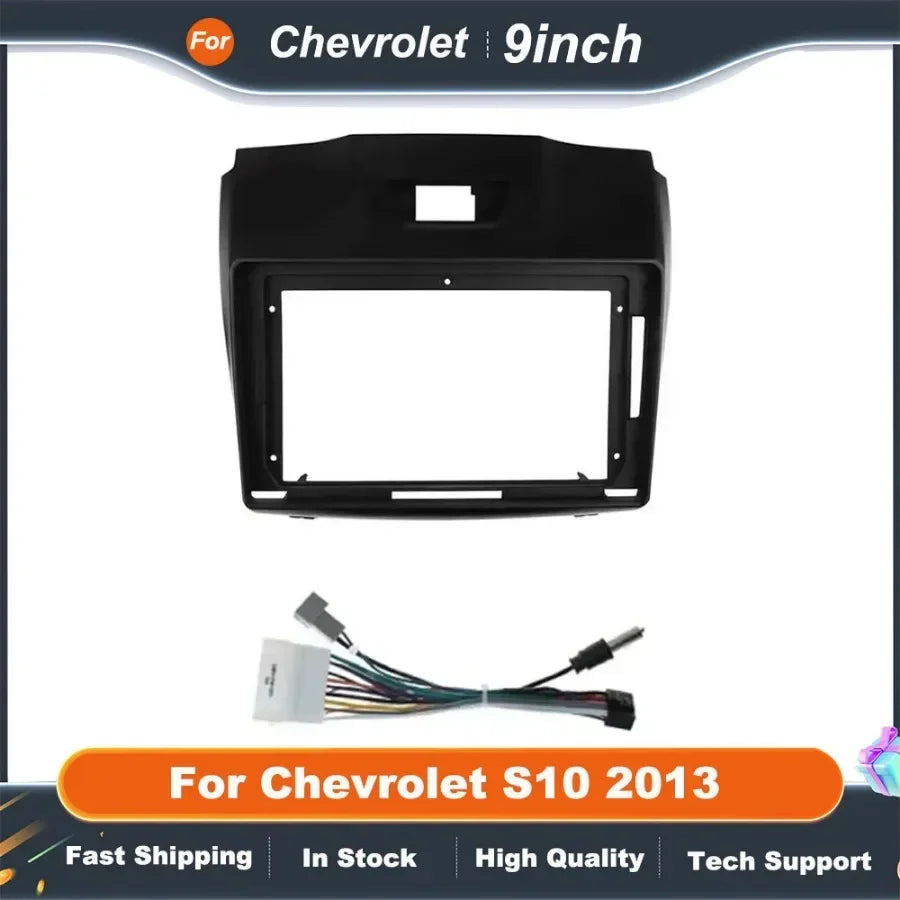 9 Inch Car Radio Frame for CHEVROLET S10 2013 Auto Radio Fascia Frame Car Dashboard Accessories