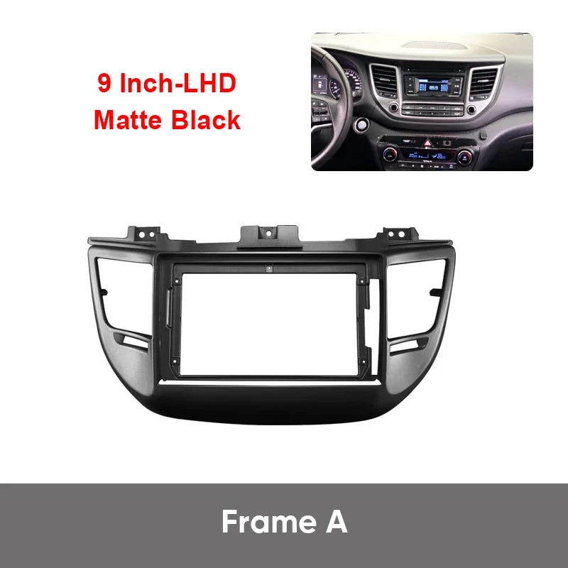9'' For HYUNDAI TUCSON 2015-2017 Car Radio Player Panel Frame Stereo Android Cable Wire Harness Fascia Dashboard Cover