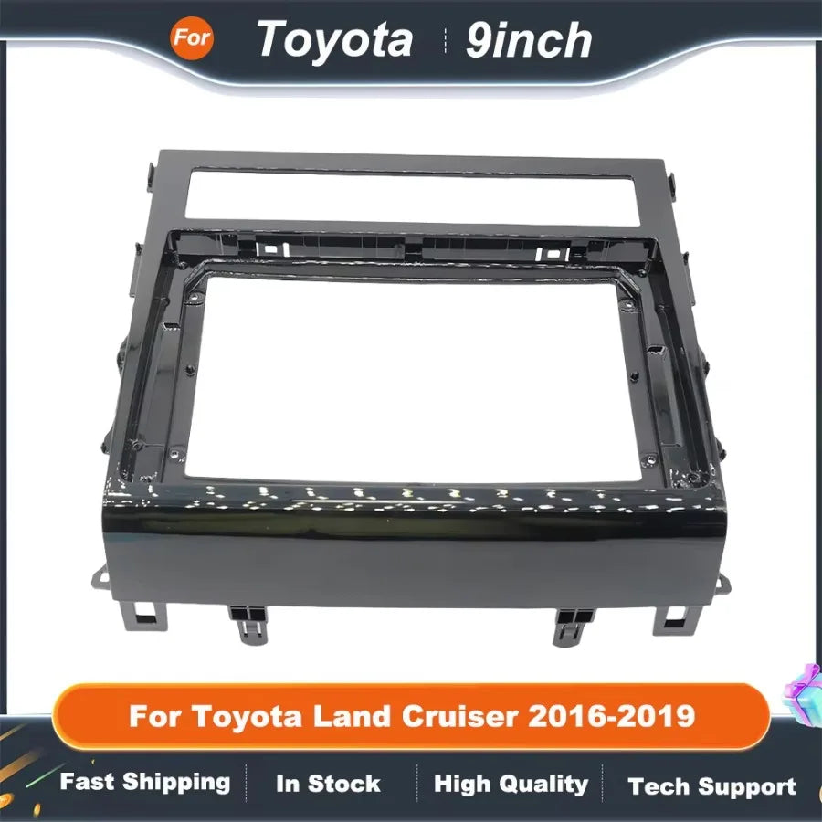 9 Inch car stereo panel Adapter Canbus Box Decoder For Toyota Land Cruiser 200 LC200 Android Radio Dash Fitting Panel Kit