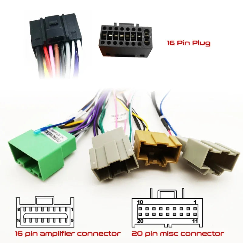 CAN Bus Decoder Harness Adapter 16 Pin Plug Connector Car Android Wiring Cable for Chevrolet Trax Onix Cruze Tracker Encore