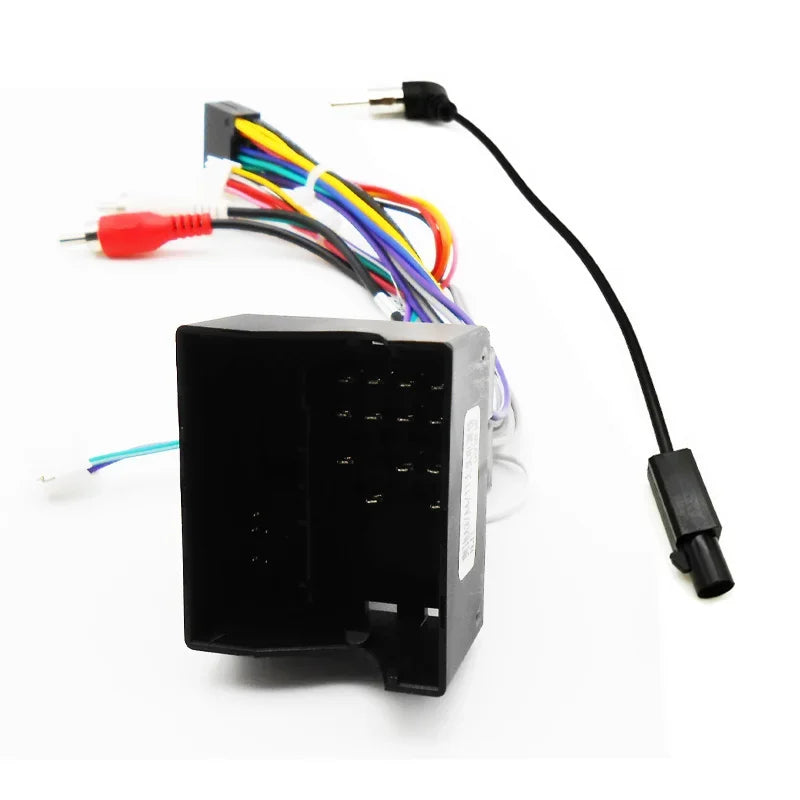 Car Radio Wiring Harness 16 Pin Plug Quadlock Female Connector Android System Head Unit RCA Cable Adapter for Audi A3 8P A4 TT