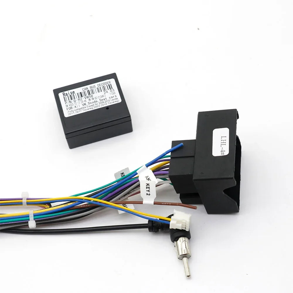 Android Car Media Player Navi Radio CANBUS BOX Wire harness For Volkswagen Golf 5/6/Polo/Passat/Jetta/Tiguan/Touran/Skoda