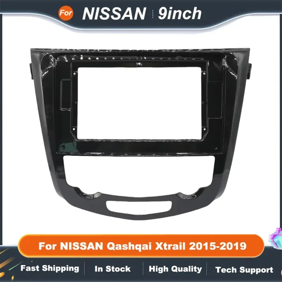 10.1-Inch Car Radio Frame Double Din DVD GPS MP5 Plastic Fascia Panel for NISSAN QASHQAI XTRAIL 2015-2019