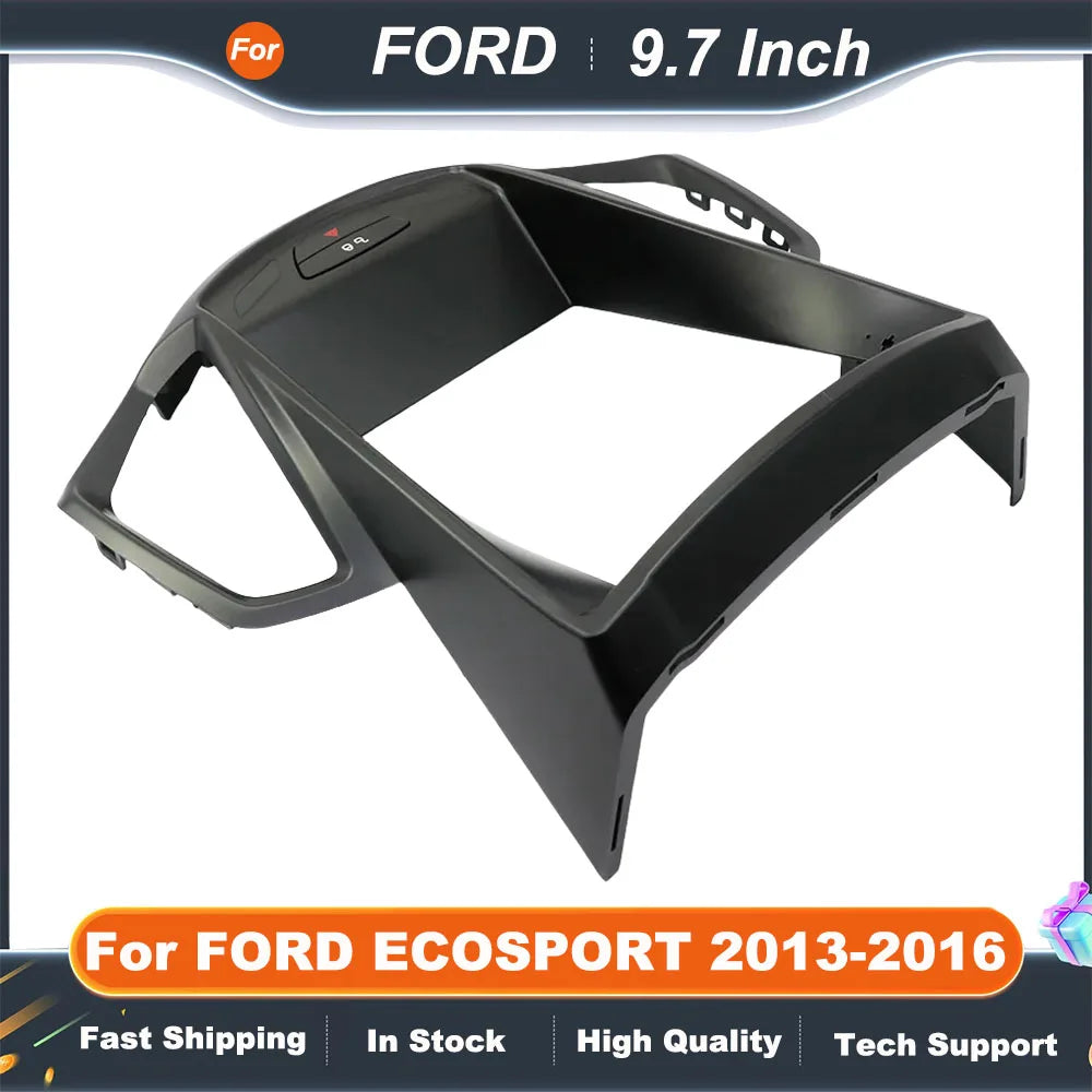 9.7 Inch 2 Din Car Radio Fascias For FORD ECOSPORT 2013-2016 Tesla Style Multimedia Frame Video Player Navigation DVD Panel Trim
