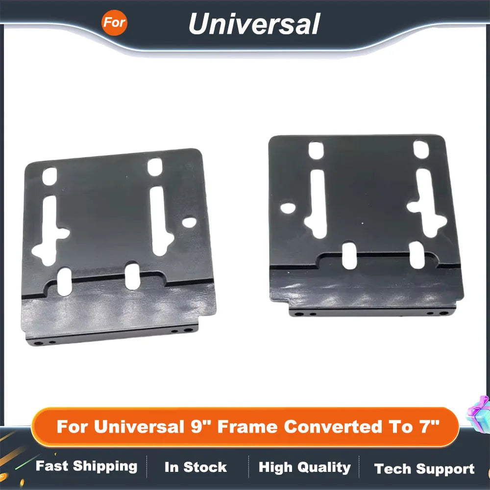 9" to 7" Car Radio Fascia Frame Adapter Universal Stereo Dash Panel Conversion Kit for 2DIN Car Audio System