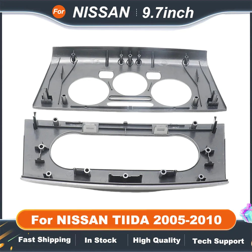 9.7 Inch Car Multimedia Player Auto Radio Frame Android Radio Dash Fitting Panel Kit Navigation For 2005-2010 NISSAN TIIDA
