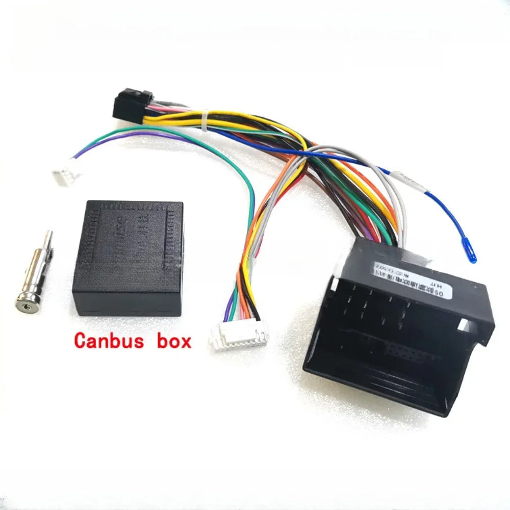 16 Pin Wiring Harness Adapter Canbus Box  For Ford Foucs /Mondeo/C-MAX 2009-2012 Radio Android 2 Din GPS Wifi Video Player