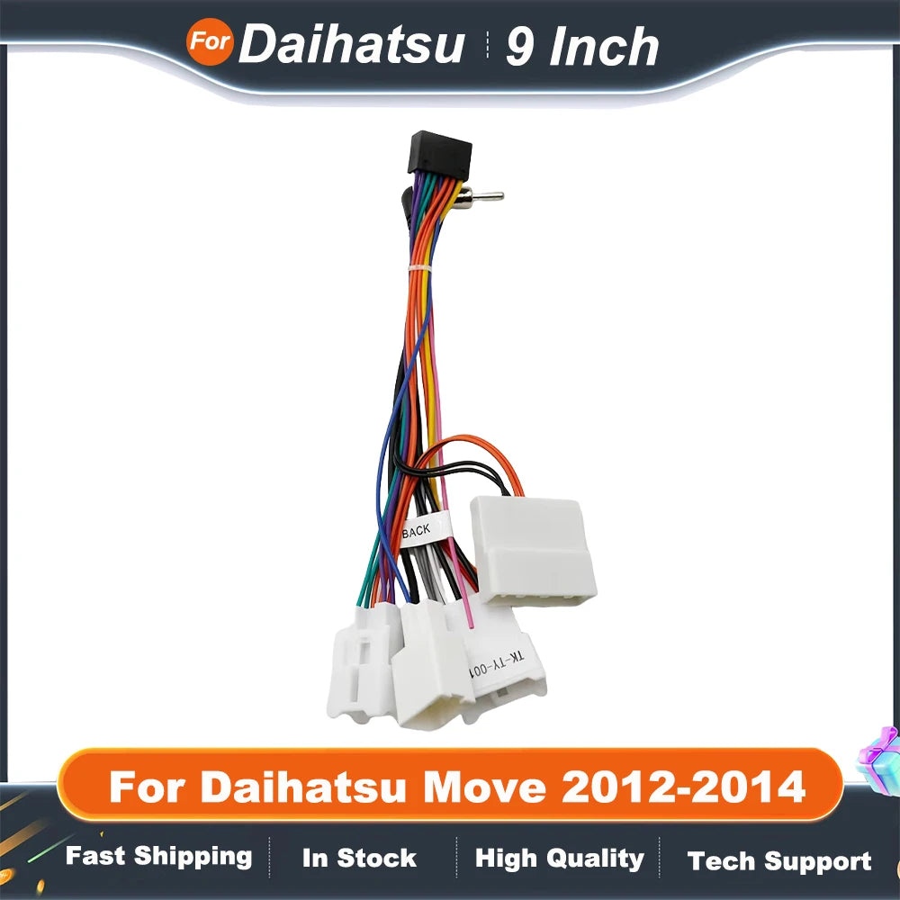 9 Inch Car Frame Fascia Adapte  For Daihatsu Move 2012-2014 Android Radio Dash Fitting Panel Kitr