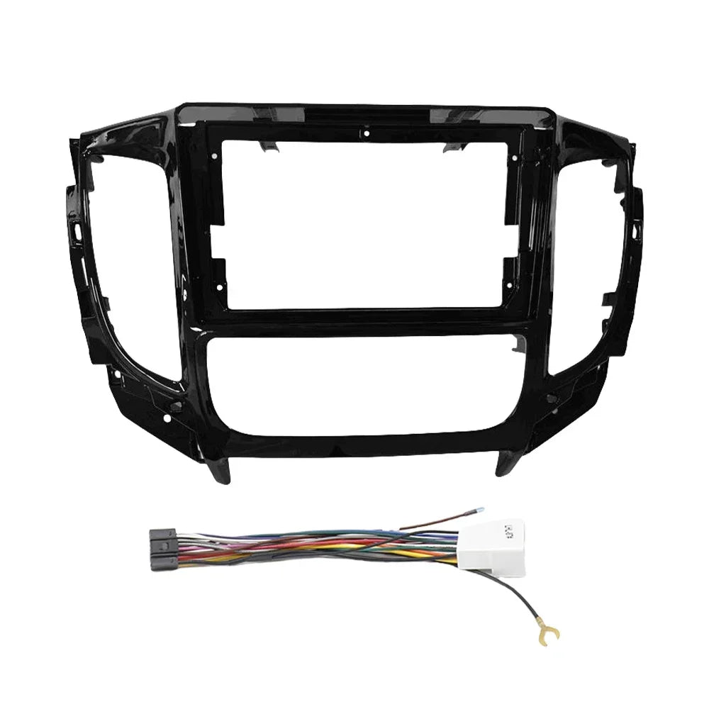 For Mitsubishi Triton L200 2015-2019 9 Inch Car Frame Fascia Adapter Android Radio Audio Dash Fitting Panel Kit
