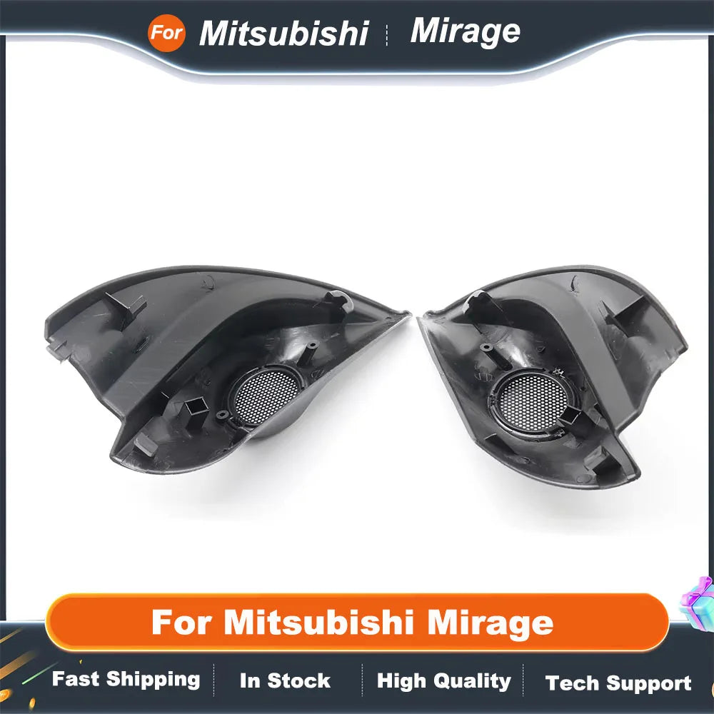 2PCS Car Speaker Mounts for Mitsubishi Mirage Tweeter Refitting Audio Door Angle Cover Boxes