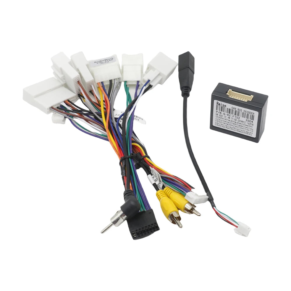 Canbus Box RZ-FT01 RZ-FT52 for Toyota Corolla Camry CHR RAV4 LAND CRUISER Android Car Radio Wiring Harness Power Cable