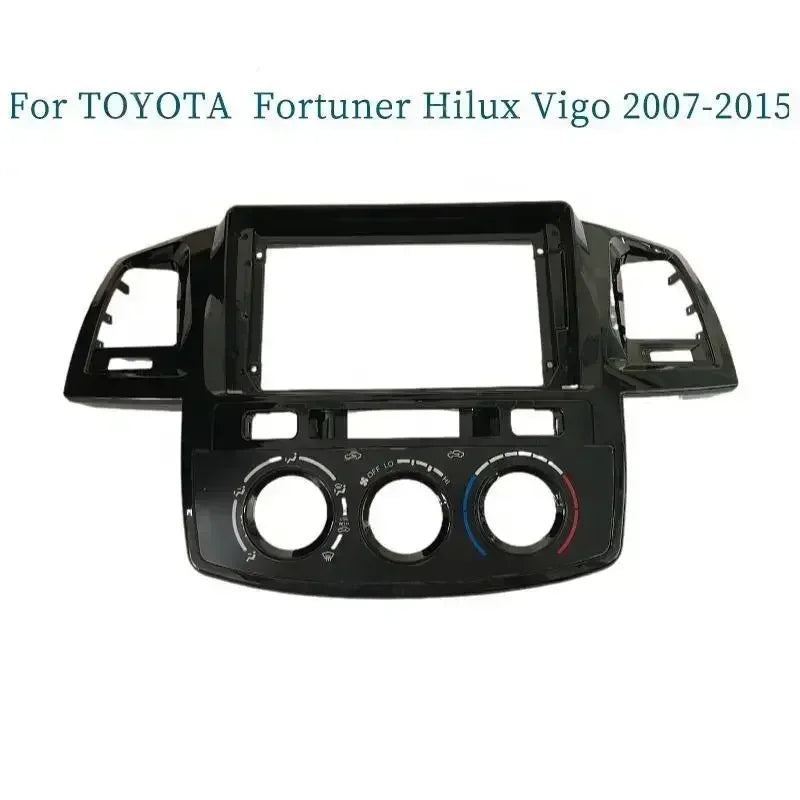 For Toyota Fortuner Hilux Vigo 2007-2015 9 Inch Car Frame Fascia Adapter Android Radio Dash Fitting Panel Kit