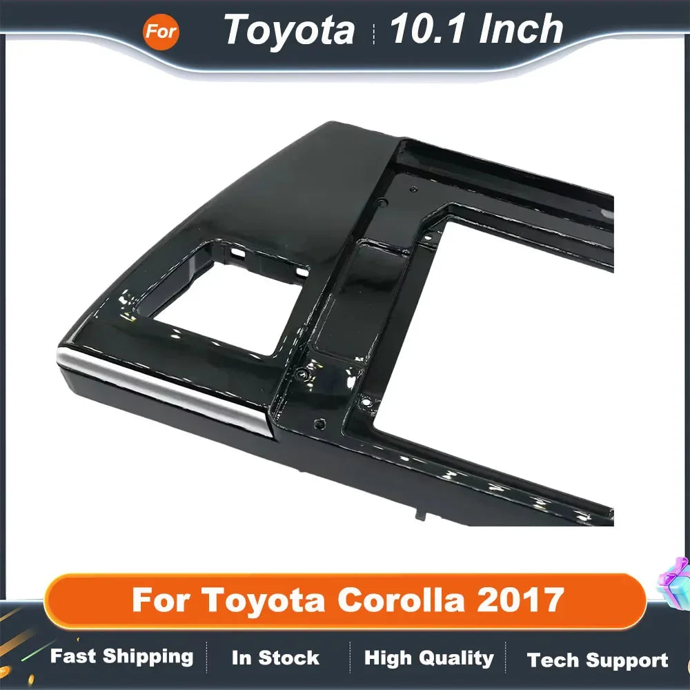 10.1 Inch Car Radio Fascia Frame for Toyota Corolla 2017 2DIN Dashboard Installation Panel Kit