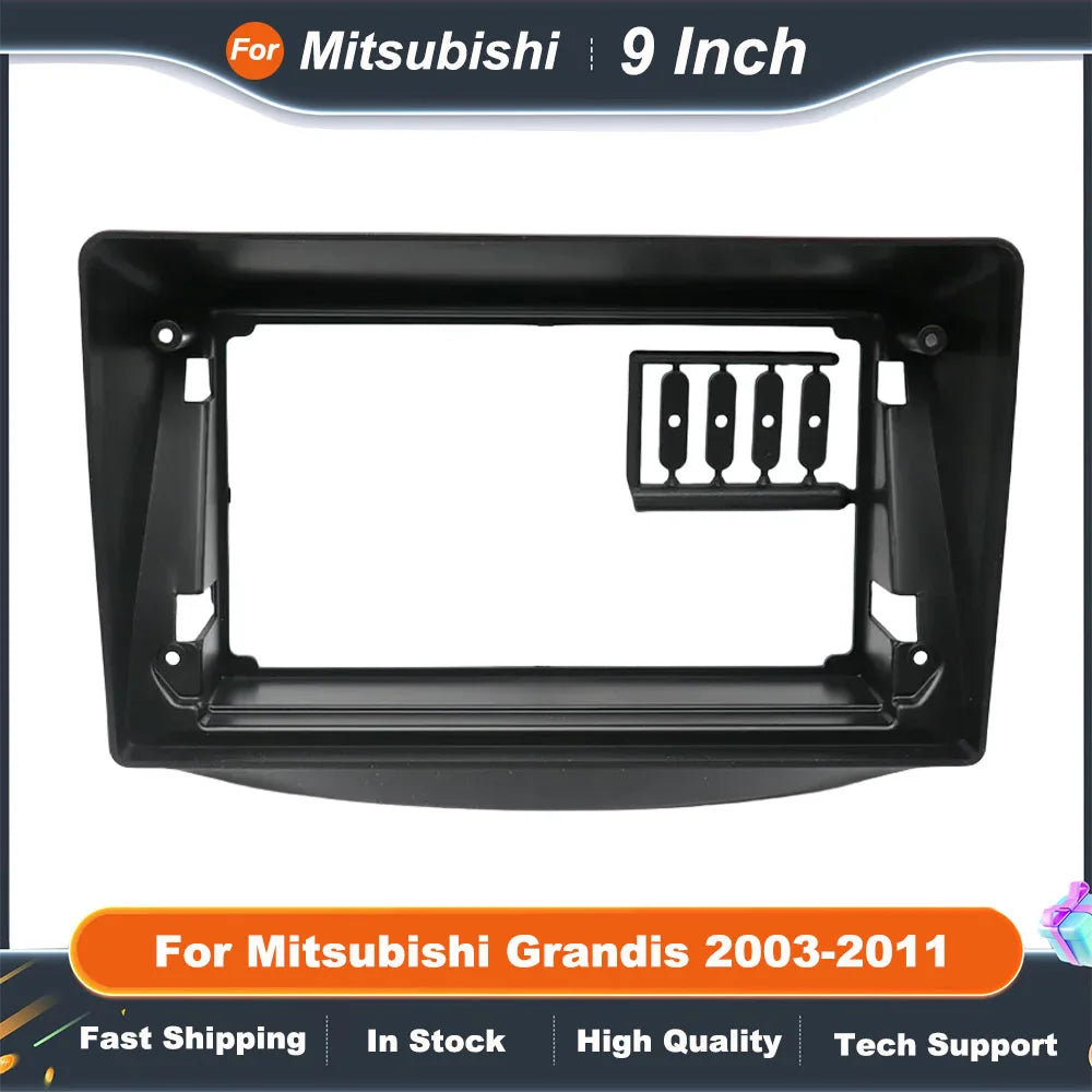 9 Inch Car Frame Fascia For Mitsubishi Grandis 2003-2011 Android Audio Fitting Adaptor Dash Trim Kit