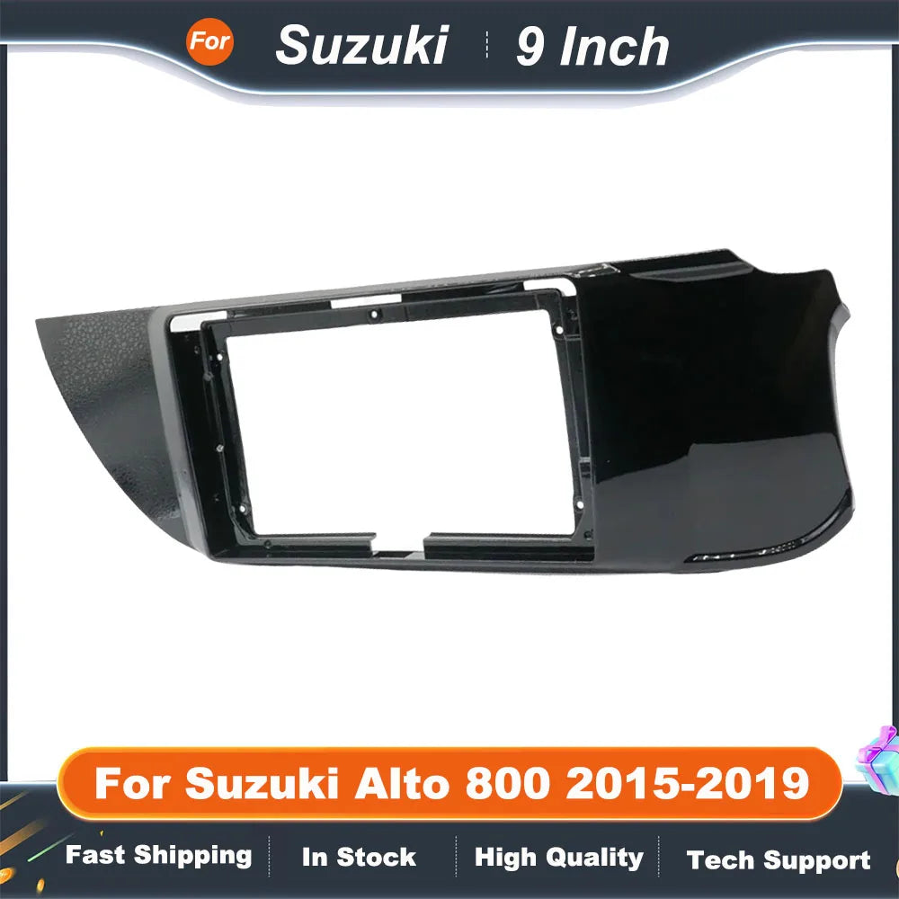 9 Inch Car Frame Fascia Adapter For Suzuki Alto 800 2015-2019 Android Radio Dash Fitting Panel Kit