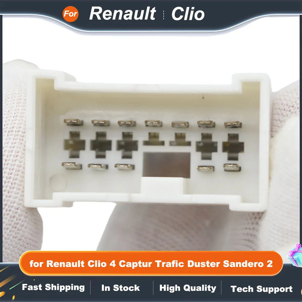Wiring Harness CAN BUS Decoder 16 Pin Plug Connector Car Android Cable Adapter for Renault Clio 4 Captur Trafic Duster Sandero 2