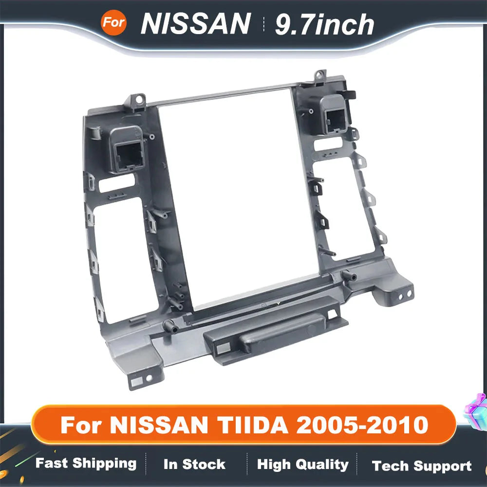 9.7 Inch Car Multimedia Player Auto Radio Frame Android Radio Dash Fitting Panel Kit Navigation For 2005-2010 NISSAN TIIDA