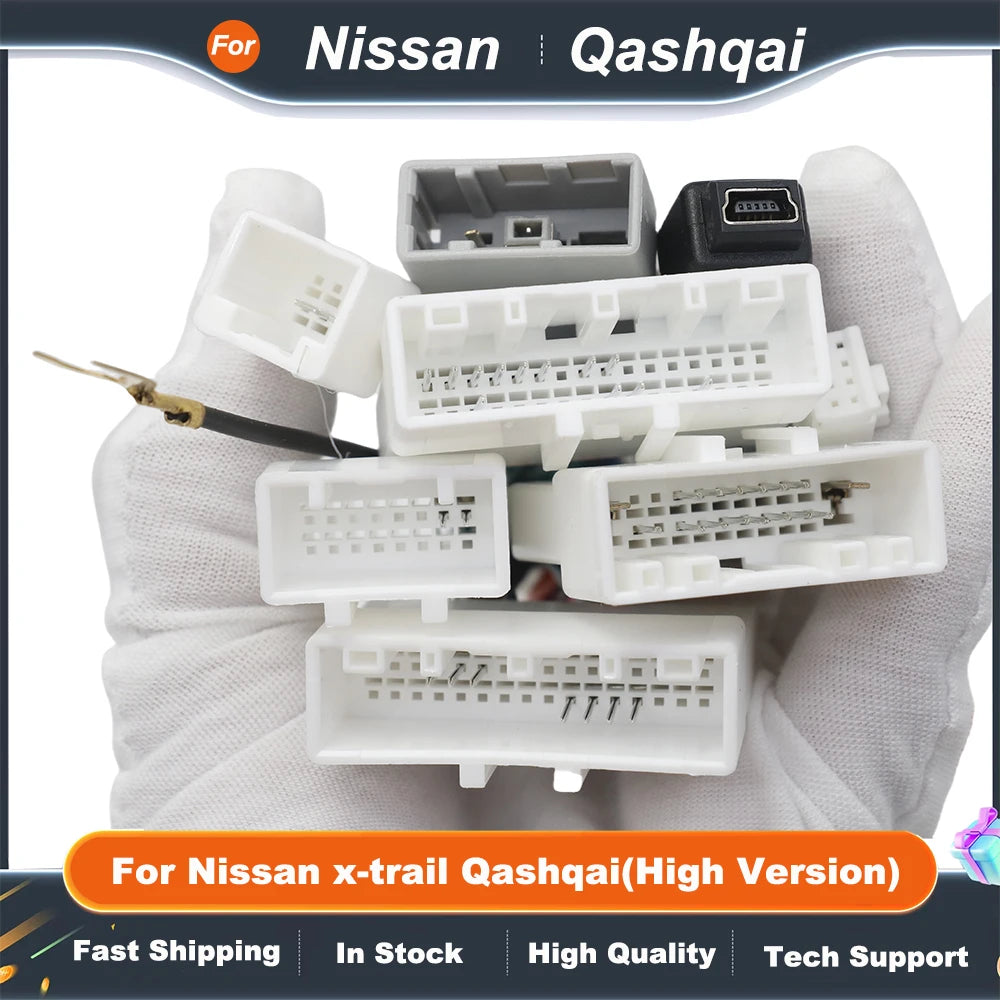 16 Pin Power Wiring Harness Connector Adapter Canbus Box DF-RZ-02 For Nissan X-trail Qashqai Sylphy Sentra Kicks Navara Juke