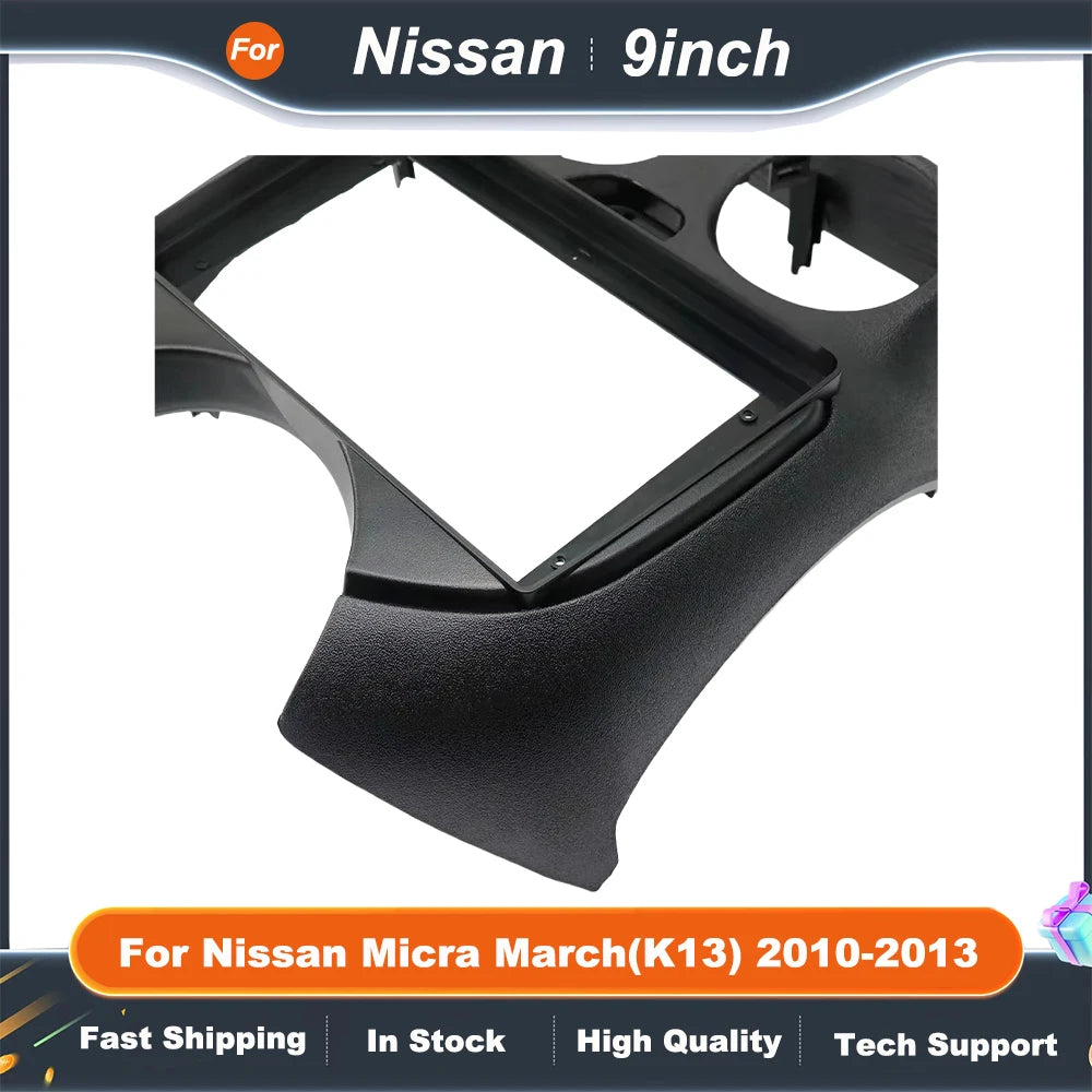 9 Inch car multimedia frame For Nissan Micra March(K13) 2010-2013 Android Radio Dash Fitting Panel Kit