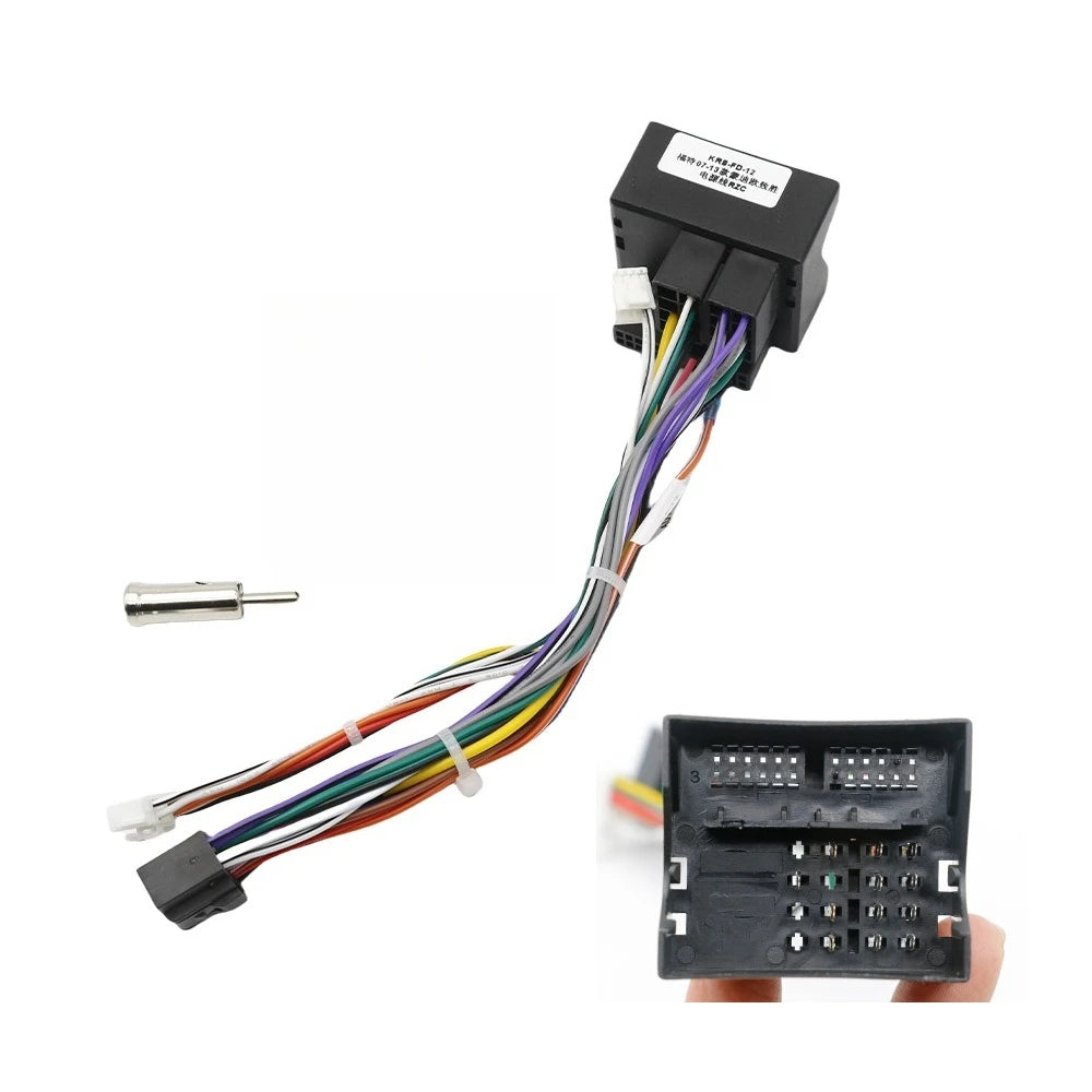 Canbus Box FD01/FD02 Decoder For FORD Mondeo Fiesta Focus S-MAX Android Car Radio Wiring Harness Adapter Power Cable