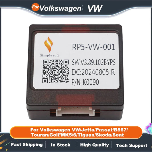 Canbus box RP5-VW-001/ VW-RZ-58 16 Pin Adaptor For Volkswagen VW/Jetta/Passat/B567/Touran/Golf/MK5/6/Tiguan/Skoda/Seat