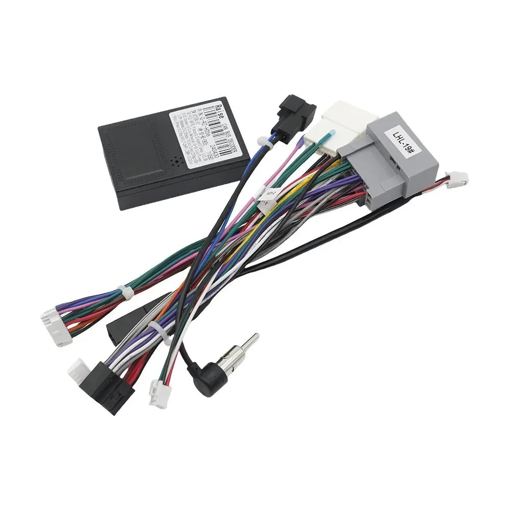 For Honda Civic CRV 2012-2015 Android 16pin MP5 Player Wiring Harness Power Cable Adapter Radio Crod  with Canbus Box