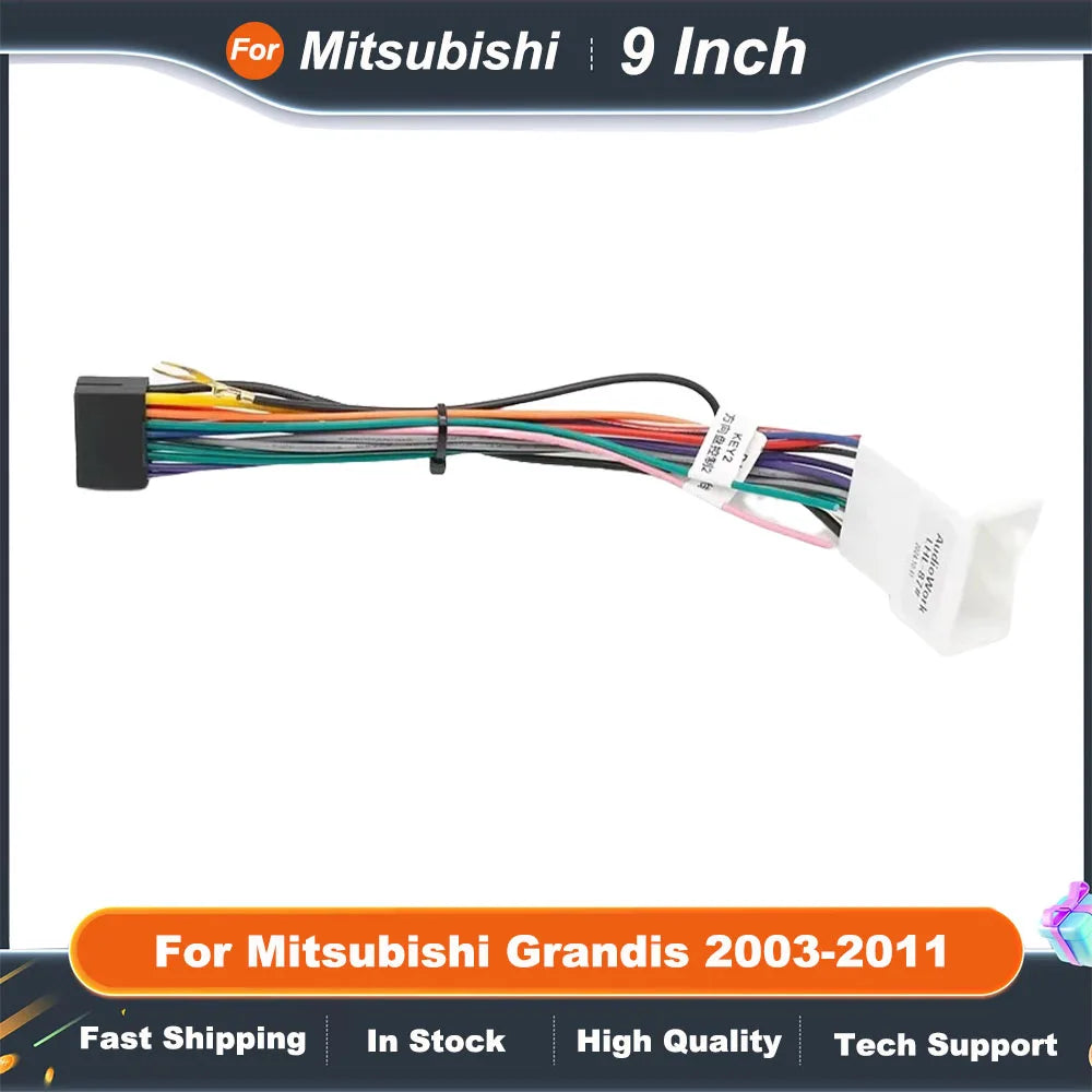9 Inch Car Frame Fascia For Mitsubishi Grandis 2003-2011 Android Audio Fitting Adaptor Dash Trim Kit