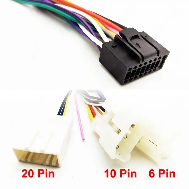 Radio Wiring Harness Adapter 16 Pin Connector Plug 10 Pcs Wholesale Cable for Toyota Corolla Camry RAV4 Hilux Land Cruiser Yaris
