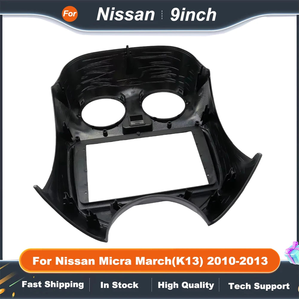 9 Inch car multimedia frame For Nissan Micra March(K13) 2010-2013 Android Radio Dash Fitting Panel Kit