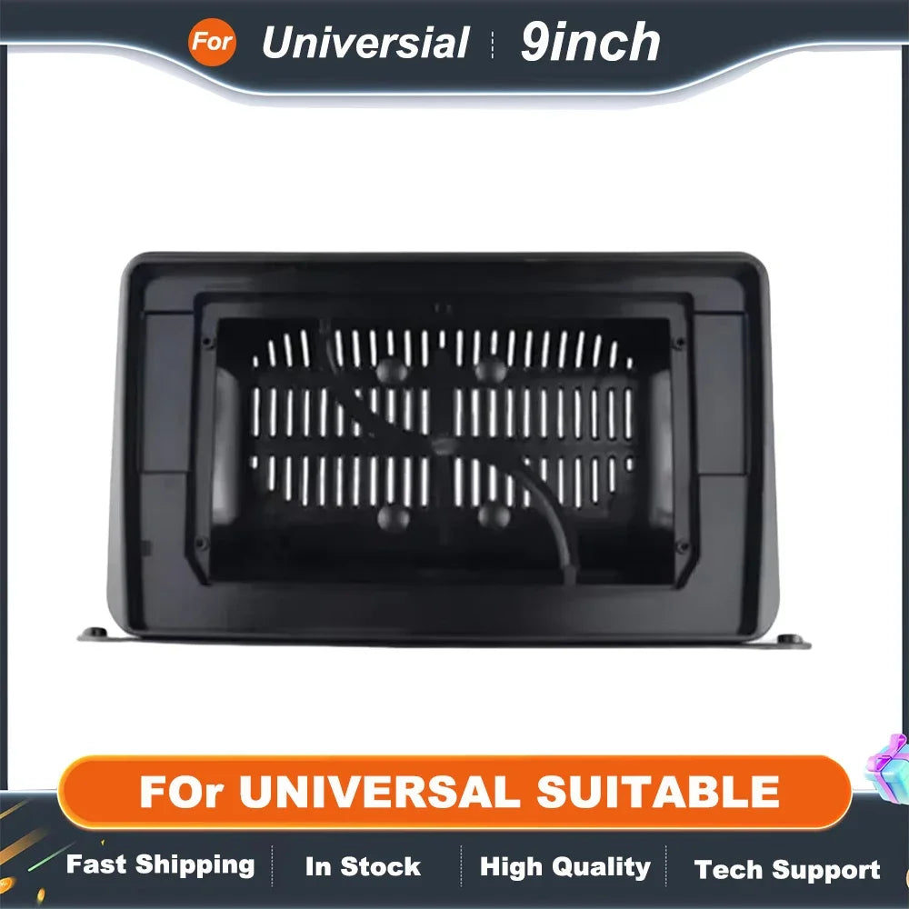 9/10 Inch Universal Car Truck Frame Radio Android MP5 Player Casing Frame 2Din Head Unit Fascia Dash Cover Panel